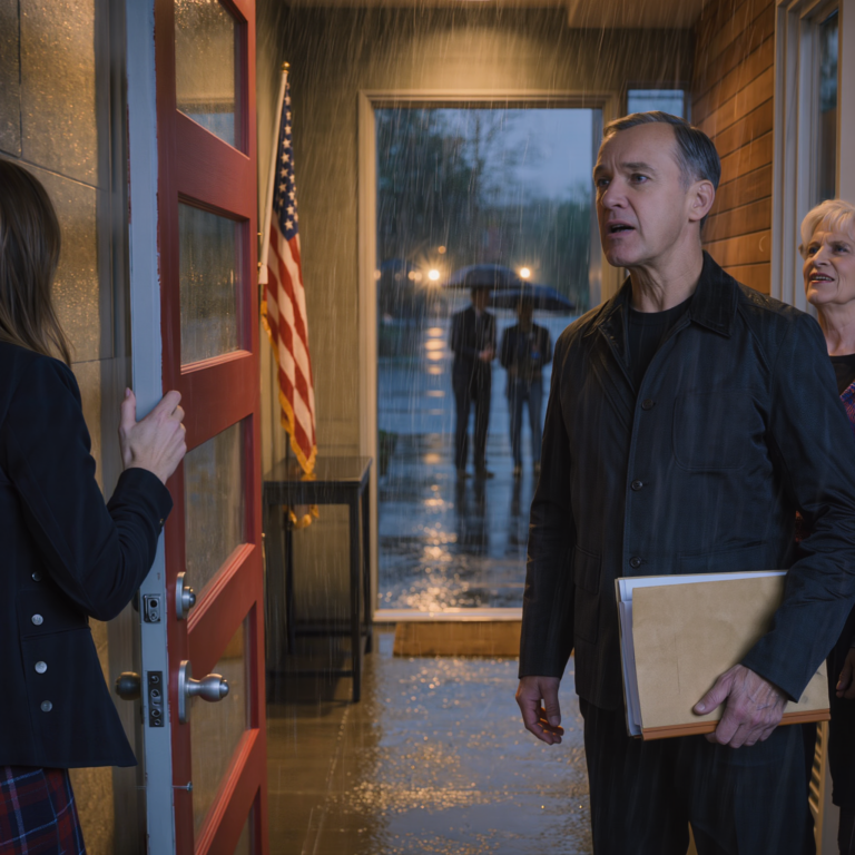 A 11. osztályban a szüleim kidobtak egy két rózsaszín vonalú vizsga miatt. Megfogadtam, hogy soha többé nem lesz rájuk szükségem. Huszonkét évvel később hirtelen megjelentek a luxuslakásom előtt, és azt mondták: “Mutassuk meg a gyereket”, majd elkezdtek beszélni a nagyszülői jogokról és a Prescott névről. A szemükbe néztem, és egy mondattal válaszoltam, amitől elsápadtak.