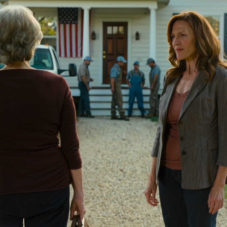 Áthúztam magam egy kimerítő héten, csak azért akartam elmenekülni abba a vidéki házba, amit 20 évig fizettem, csak hogy lélegezzek. De pont a kapunál a menyem mutatott, mint a főnök, a fiam pedig a dolgaimat egy mozgó teherautóba pakolt. Egyenesen kimondták: “Már aláírtad.” Aztán kidobtak egy mondatot, ami kihűlt a gyomromban: “Hétfőre üresnek kell lennie.” Nem vitatkoztam. Nyugodtan nyúltam a táskámba, és az egész udvar elcsendesedett.