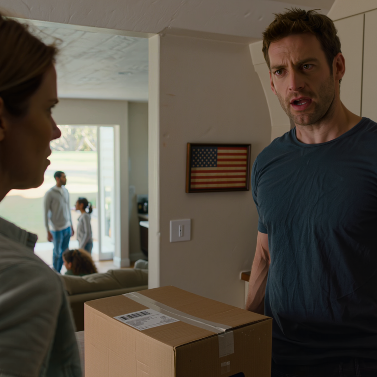 A születésnapomra a szüleim küldtek nekem egy ajándékdobozt. A férjem ránézett, és azt mondta: “Ne nyisd ki.” Megkérdeztem: “Miért?” Azt mondta: “Nem látod?” Közelebbről néztem, és megdermedtem. Nem nyitottam ki. Én ezt csináltam helyette. Harminc perccel később a rendőrök az ajtóm előtt voltak.