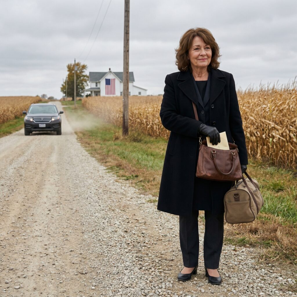 Miután elhelyeztük a férjemet, a fiam elvitt egy csendes útra a városon kívül, és azt mondta: “Itt szállsz ki. A ház és az üzlet most már az enyém.” A porban álltam, szorongatva a táskámat, miközben ő hátranézés nélkül elhúzódott. Nincs telefon. Nincs készpénz. És ekkor jöttem rá—nem vagyok egyedül. Szabad voltam… de fogalma sem volt, mit tettem be, mielőtt az apja meghalt…