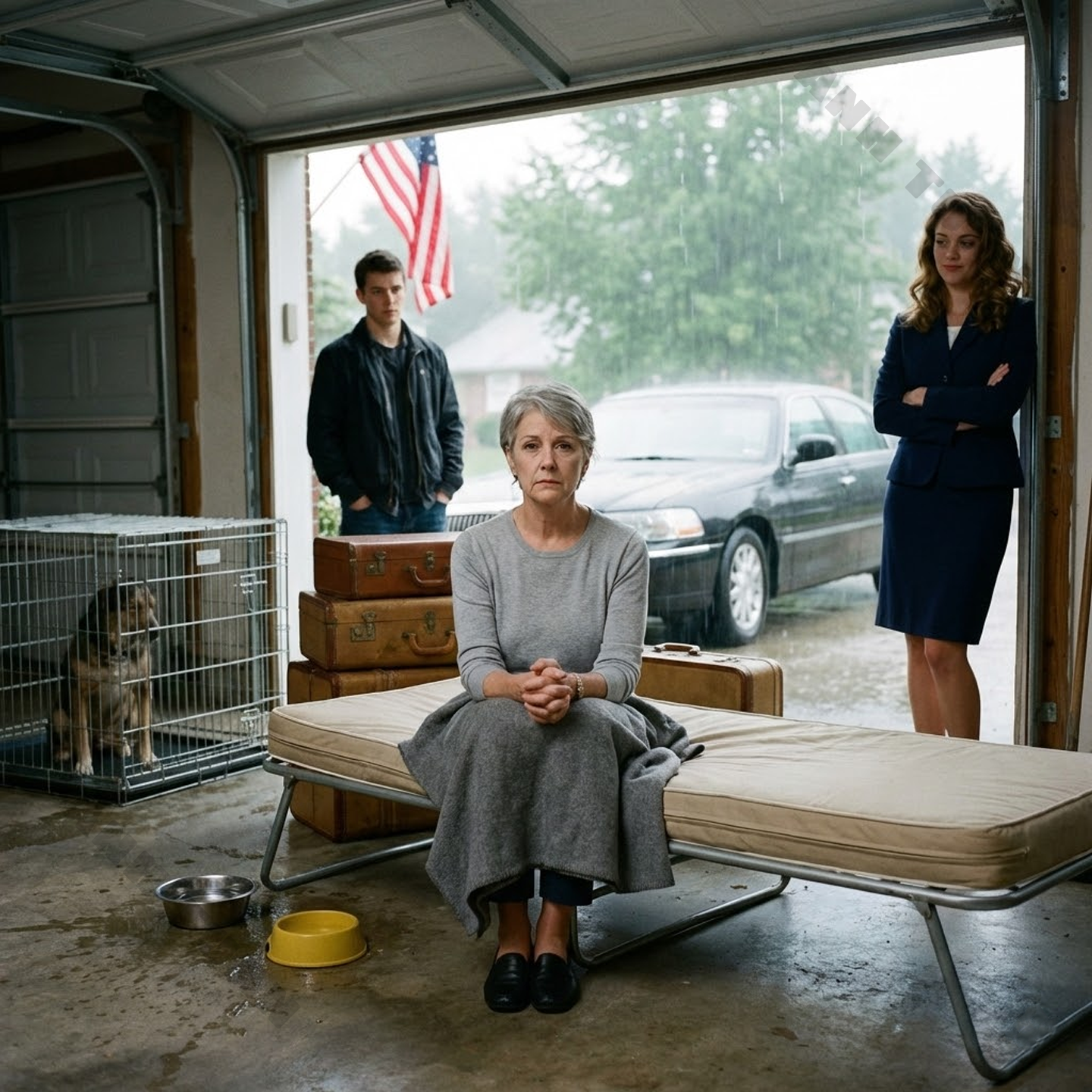 Amikor a férjem meghalt, hallgattam a tizenkilenc millió dollárról és a kastélyról, amit hagyott nekem. Aznap este a menyem bedobta a csomagomat a garázsba, és hidegen azt mondta: “Mostantól a garázsban fogsz aludni, a kutya kennelje mellett.” Csak mosolyogtam, mert készen álltam megváltoztatni a szabályokat, és megbántatni vele a kegyetlenségét.