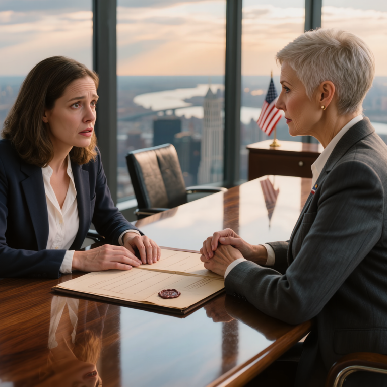 Apám minden connecticuti céget felhívott, hogy “tolvaj” vagyok – de amikor két évvel később beléptem egy manhattani tárgyalóterembe, a vezérigazgató egy borítékot tartott, amit a nagymamám tizenöt évvel korábban lezárt nekem