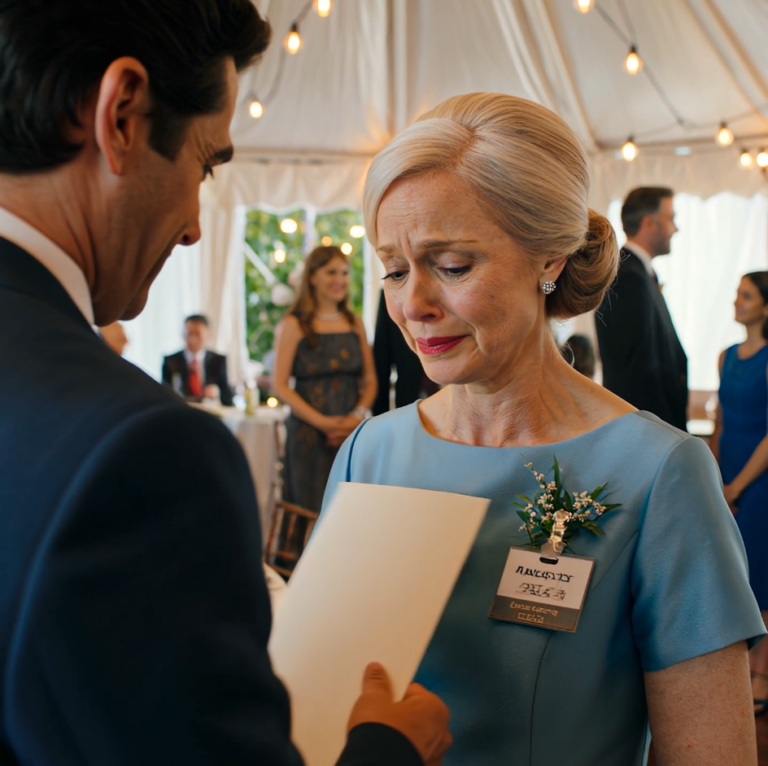 Az unokám esküvőjén észrevettem, hogy a névtáblámon az állt: “Az idős hölgy, aki mindent fizet.” A koccintás alatt felolvastam a néhai férjem végrendeletének rejtett záradékát: bármely leszármazott, aki… Nem tudott a végrendelet ról.