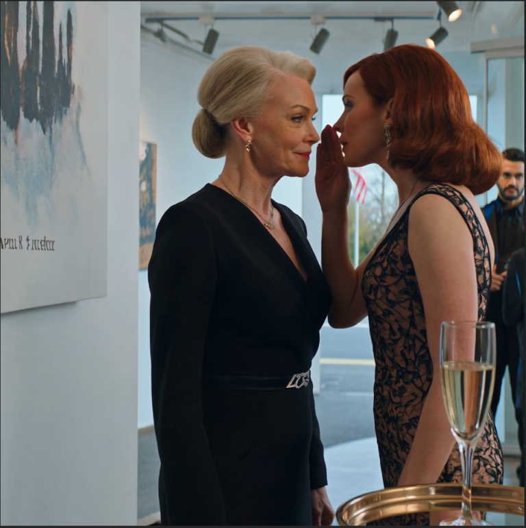 A menyem suttogta: “Nem ide tartozol” a fiam galéria megnyitón—így hagytam, hogy befejezze… és csendben elérte azt az egy részletet, amit soha nem kellett volna elfelejtenie