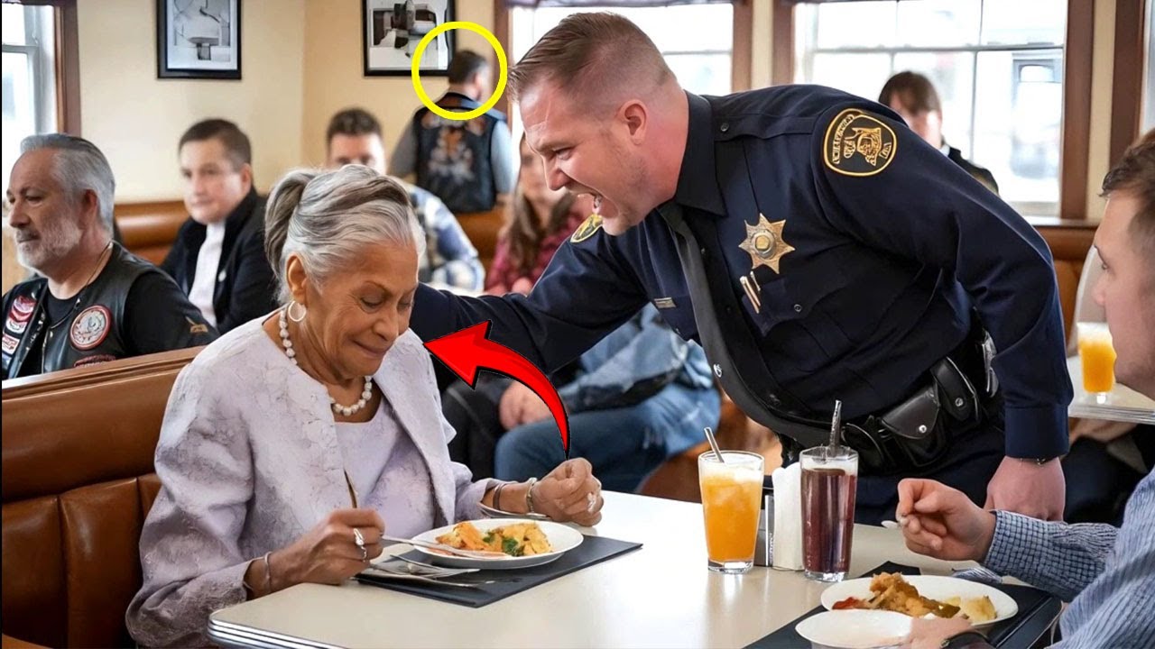 Rasszista seriff megpofozza az idős fekete nőt a dinerben — Aztán Hells Angel észrevette és mindenkit megdöbbent…