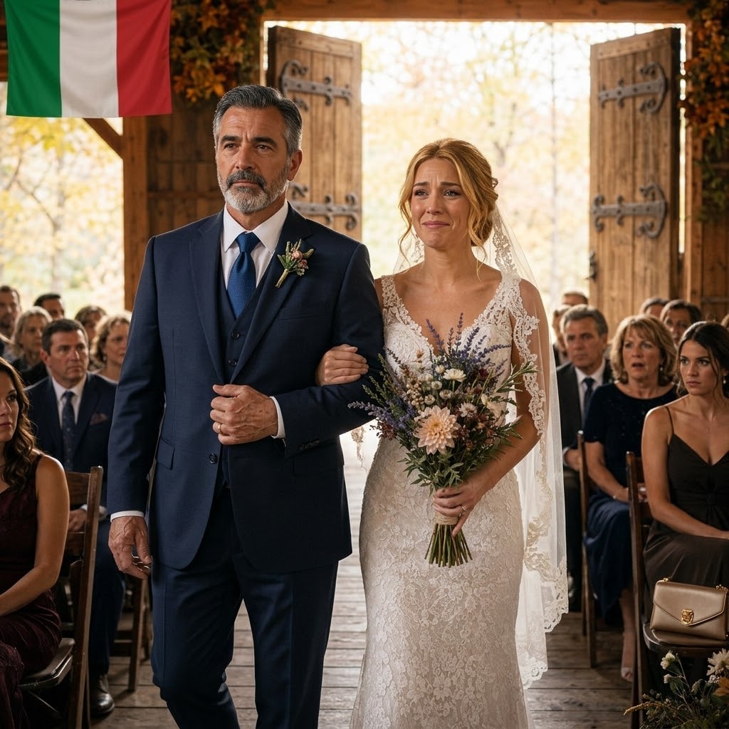 Tre giorni prima del matrimonio, mio ​​padre telefonò: “Non ti accompagnerò all’altare. Tua sorella ha detto che le dispiacerebbe”. Mia madre gli diede ragione: “Vai da sola. Non fare storie”. Il giorno del mio matrimonio, però, non ero sola. Quando le porte si aprirono e tutti videro la persona che mi teneva per mano… mio padre era dietro di me, con il viso pallido per lo shock.